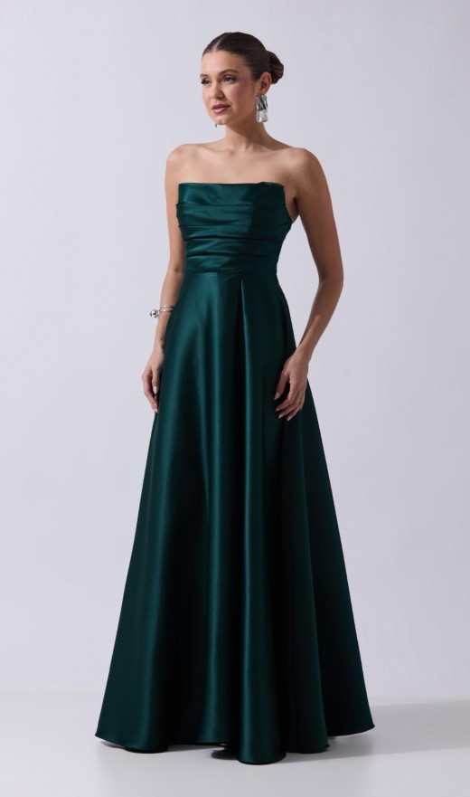 VESTIDO VERDE ESMERALDA 2448K