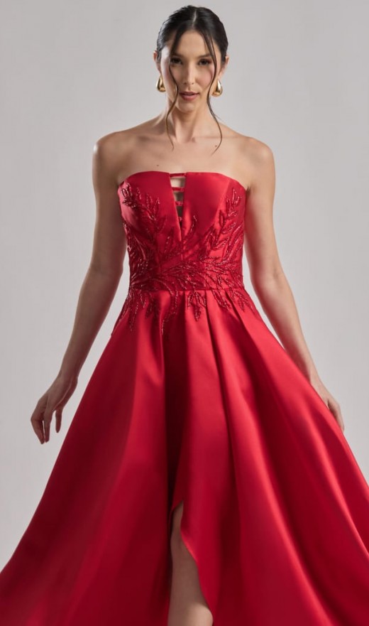 VESTIDO MARSALA 2446K
