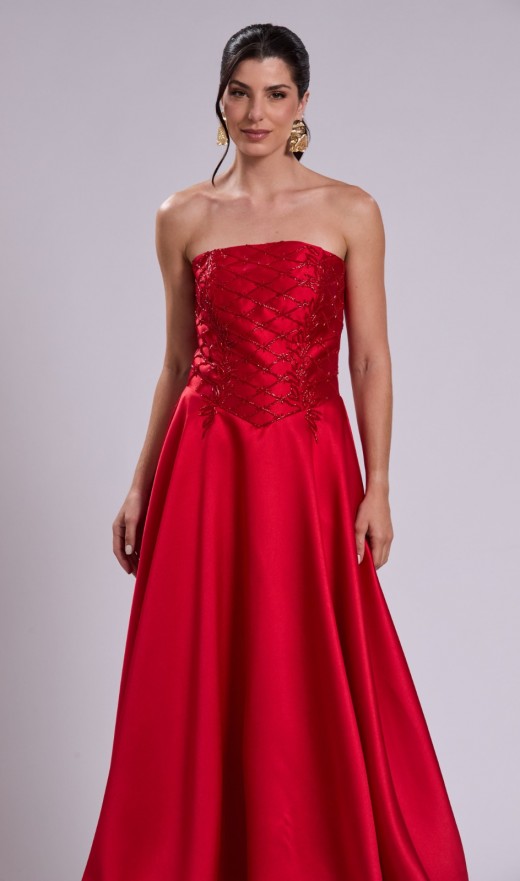 VESTIDO VERMELHO 2444K